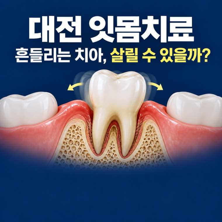 대전 잇몸치료 상담에서 흔들리는 치아의 보존 가능성을 확인하는 안내